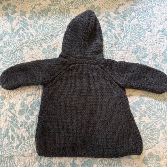 Little Creative Factory Knit Gary Wool Hooded Cardigan 2-4Y - Picture 6 of 6